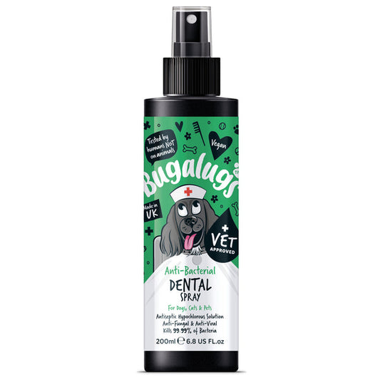 Bugalugs Antibacterial Dental Spray for Pets - 200ML