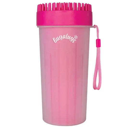 Bugalugs Paw Cleaner Cup For Dogs & Cats Pink