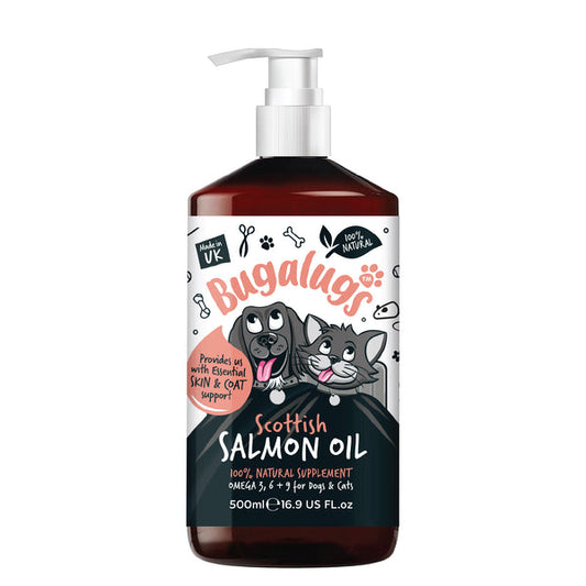 Bugalugs Scottish Salmon Oil For Dogs & Cats 500ml