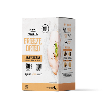 Absolute Holistic Freeze Dried Raw Chicken Patty Dry Cat Food - 360G