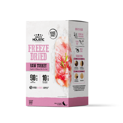 Absolute Holistic Freeze Dried Raw Turkey Patty Dry Cat Food - 360G