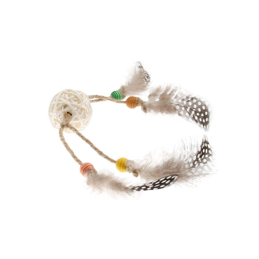 Eco Line Catch Scratch with Rattle Wood / Feather / Rattan