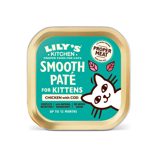 Lily's Kitchen Chicken Cod & Salmon Pate Kitten Wet Food 85G