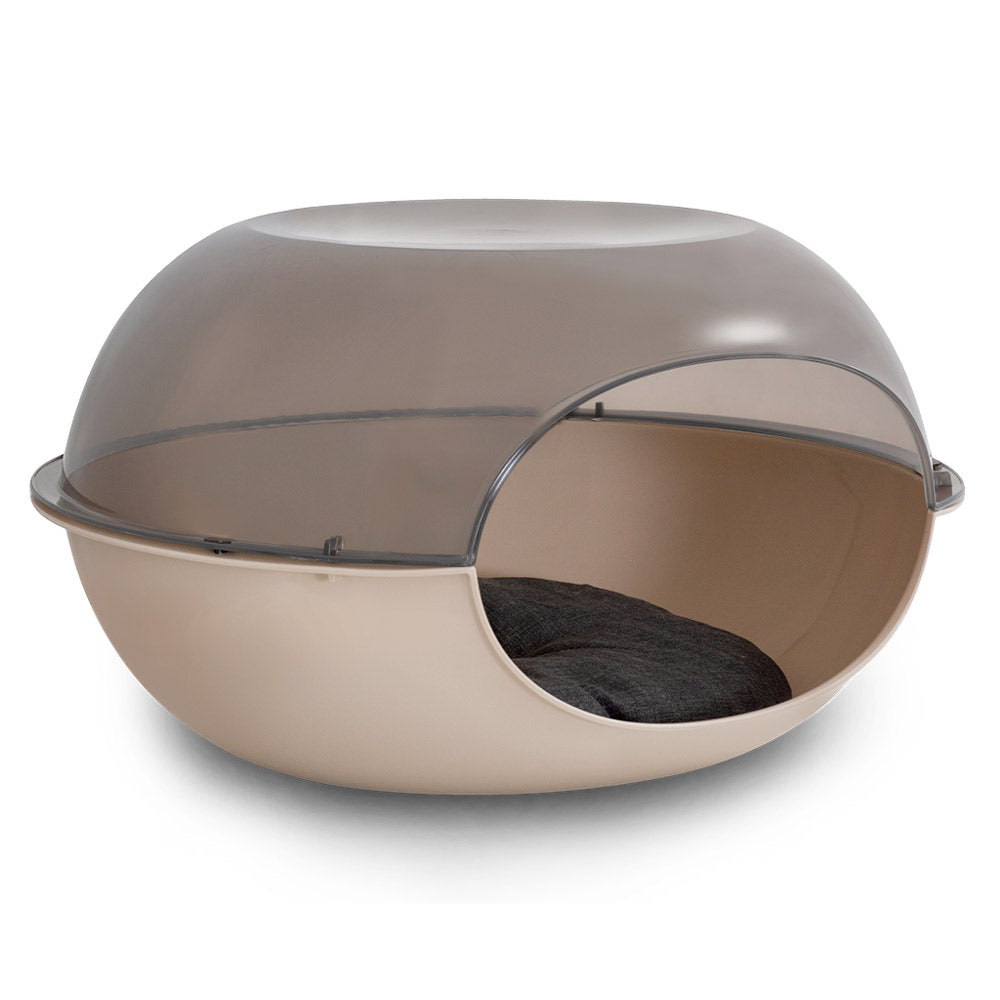 Kennel for Cats - Cuccia Luna Fume - Tan