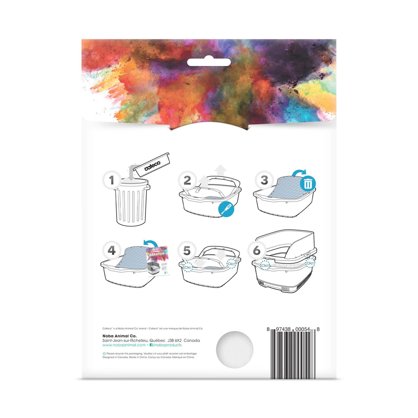 Cateco Aerator Replacement Mesh Pack for Cat Litter Box - Pack of 2