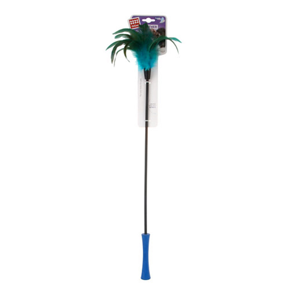 Catwand Feather Teaser w/ Natural Feather  & TPR Handle