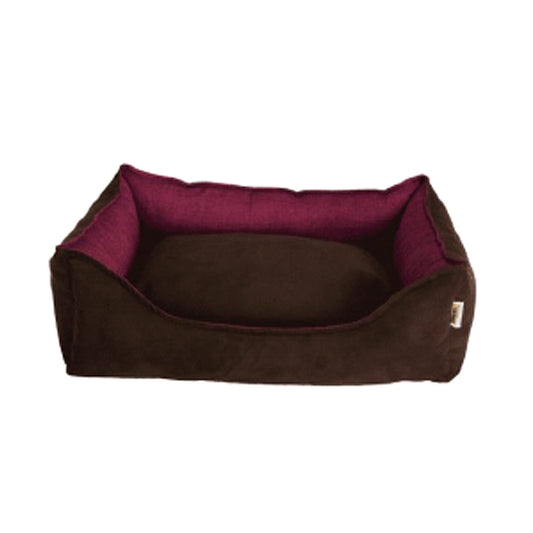 Cuccia KING "Elite" marrone/prugna - 100x80cm