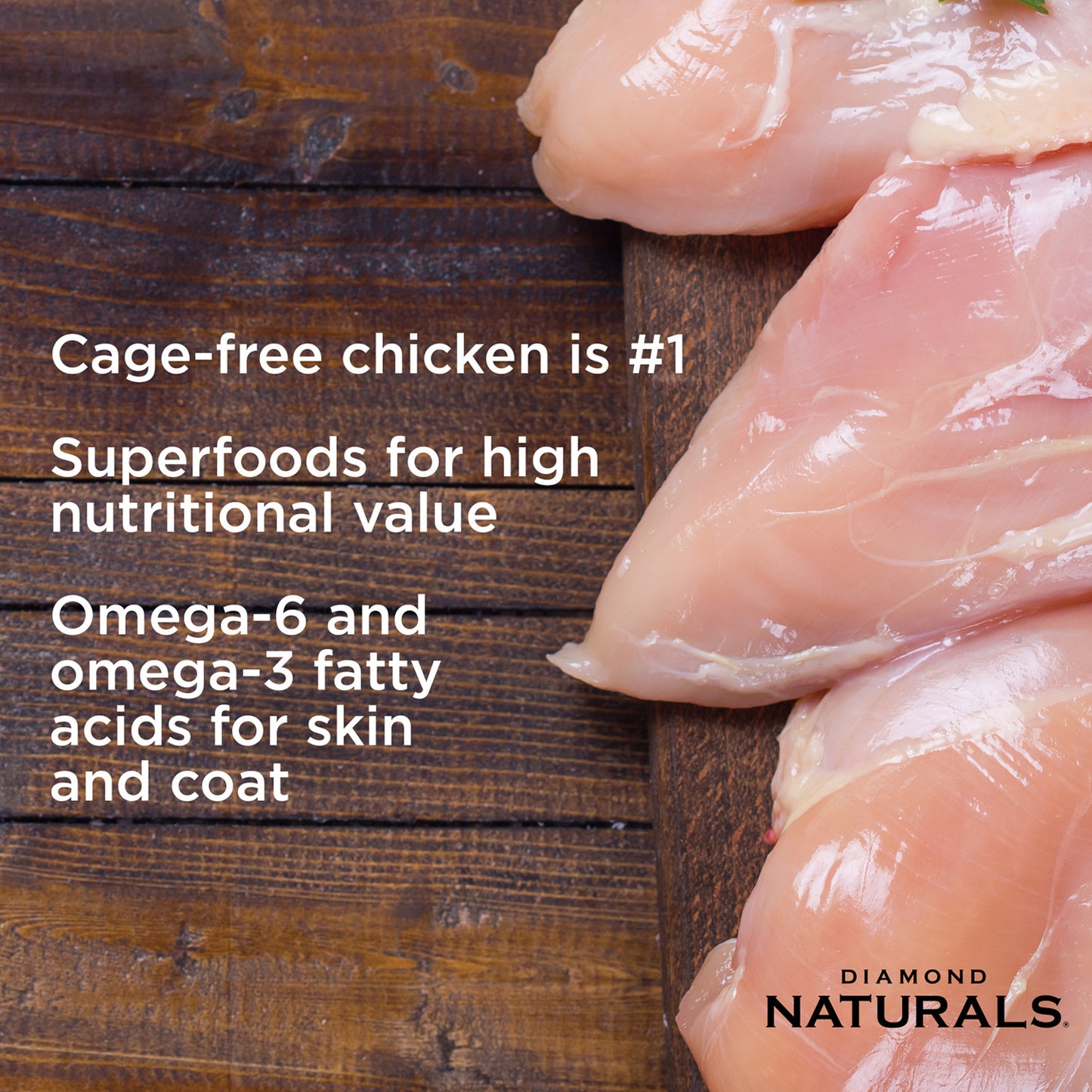 Diamond Naturals Senior Dog Chicken, Egg & Oaeal Formula - 2.72 Kg(6 lbs)