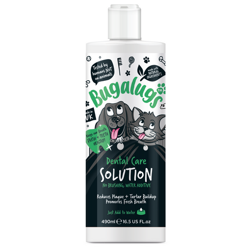 Bugalugs Dental Care Water Additive  for Dogs & Cats - 490ML