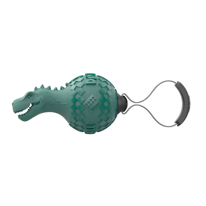 Gigwi Dinoball T-Rex 'Push To Mute' Lake Blue - Lake Blue
