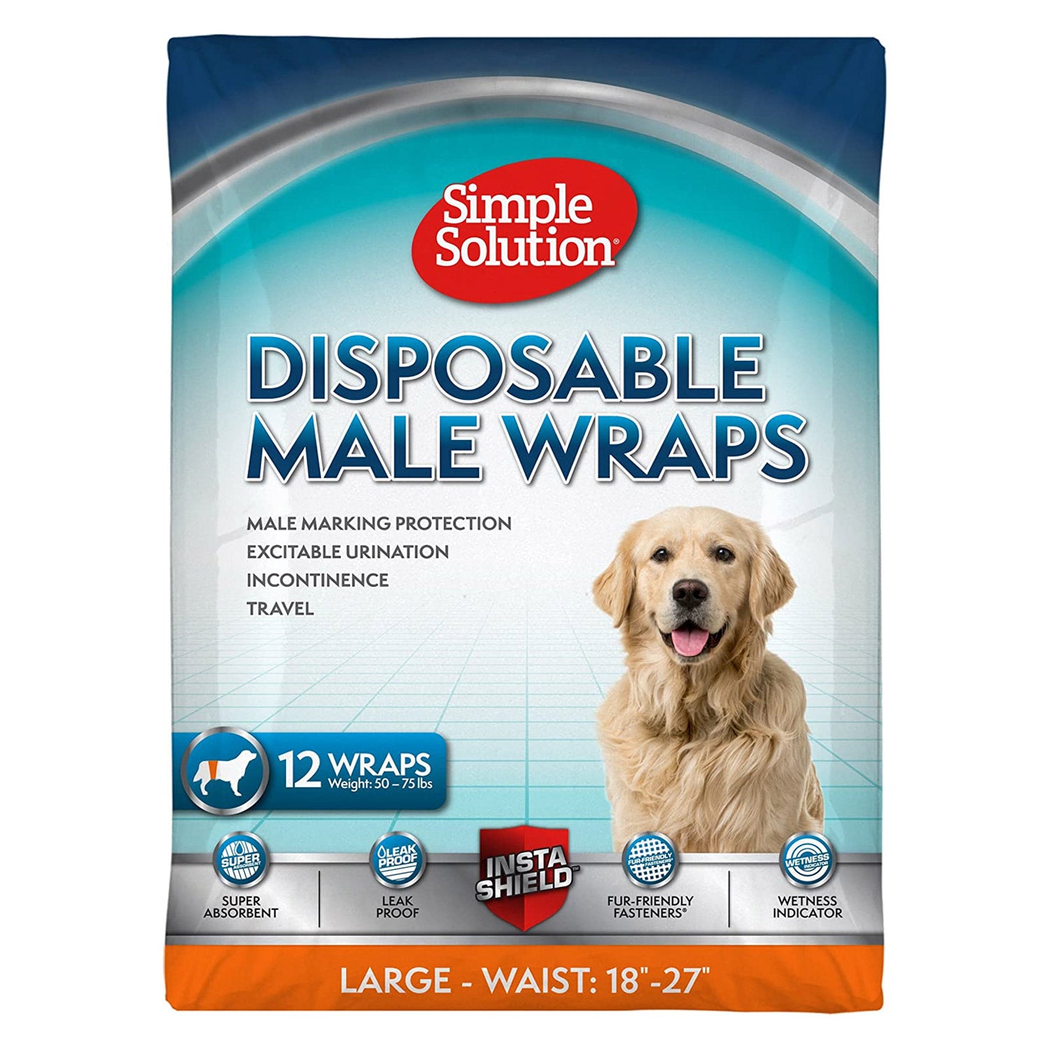 Simple Solution Disposable Male Dog Wraps
