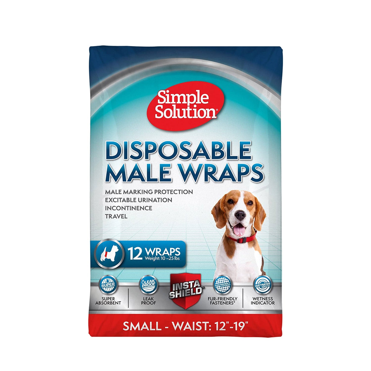 Simple Solution Disposable Male Dog Wraps - S
