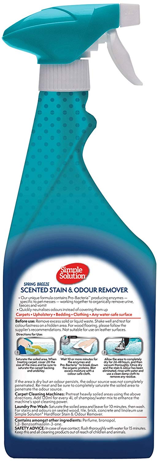 Dog Stain and Odour Remover Spring Breeze - 750 ml