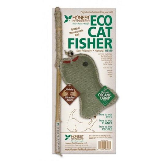 Honest Pets Eco Cat Fisher Pole/catnip fish