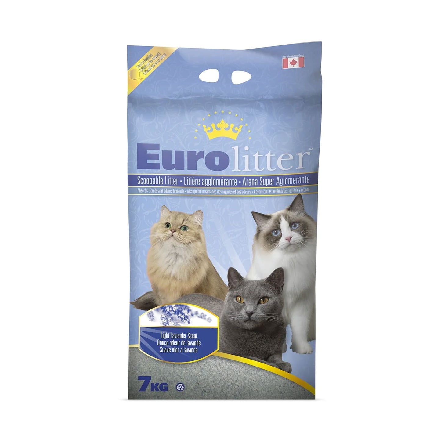 Eurolitter Premium Cat Litter - Lavender - 7Kg