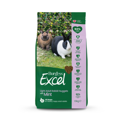 Burgess Excel Light Nuggets for Overweight Adult Rabbit - 1.5KG