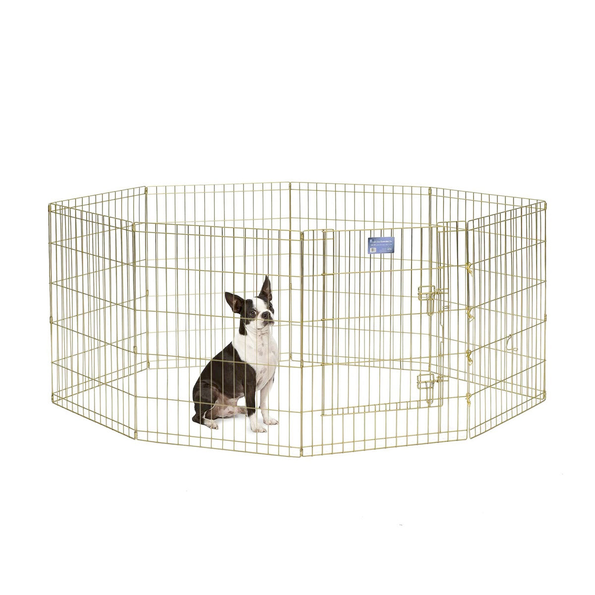 MidWest Foldable Exercise Pen With Door - Gold Zinc - 30 inch