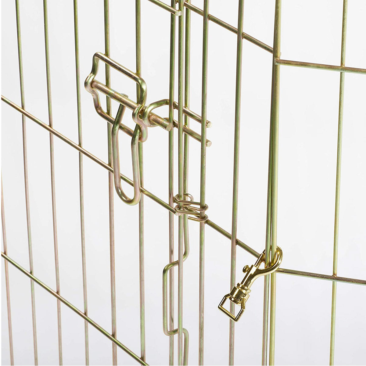 MidWest Foldable Exercise Pen With Door - Gold Zinc