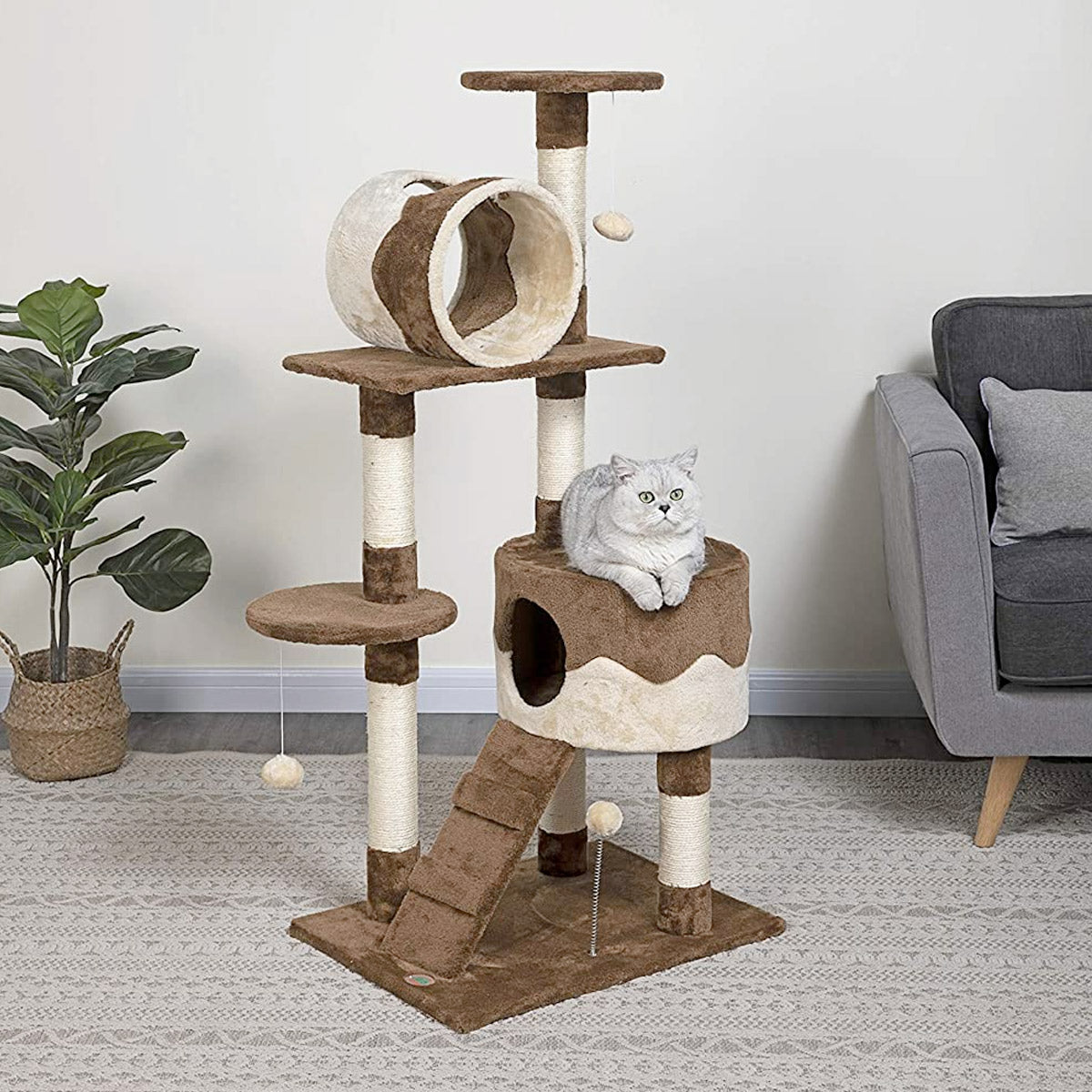 51.5" Cat Tree Condo Furniture
