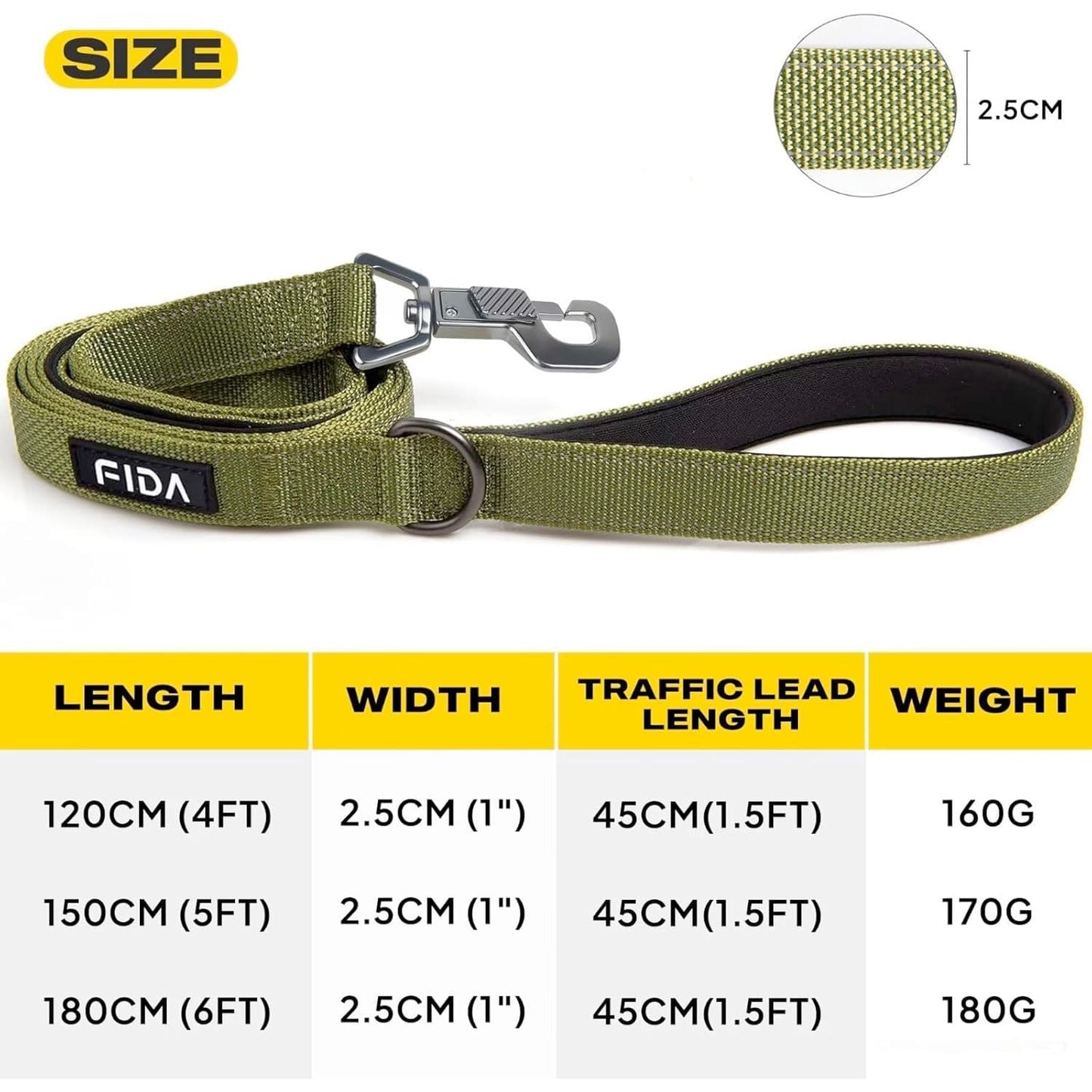 Fida Heavy Duty Dog Leash