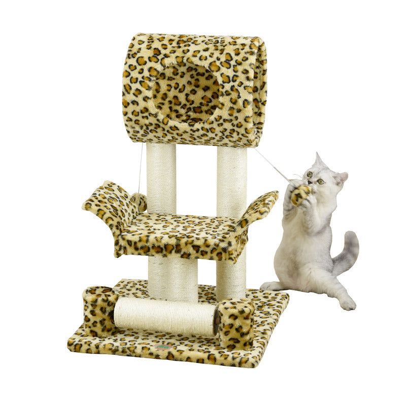 28" Cat Tree Condo - Leopard