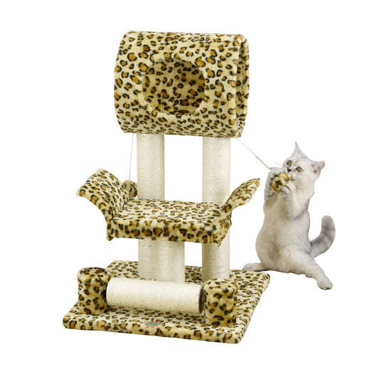 28" Cat Tree Condo - Leopard