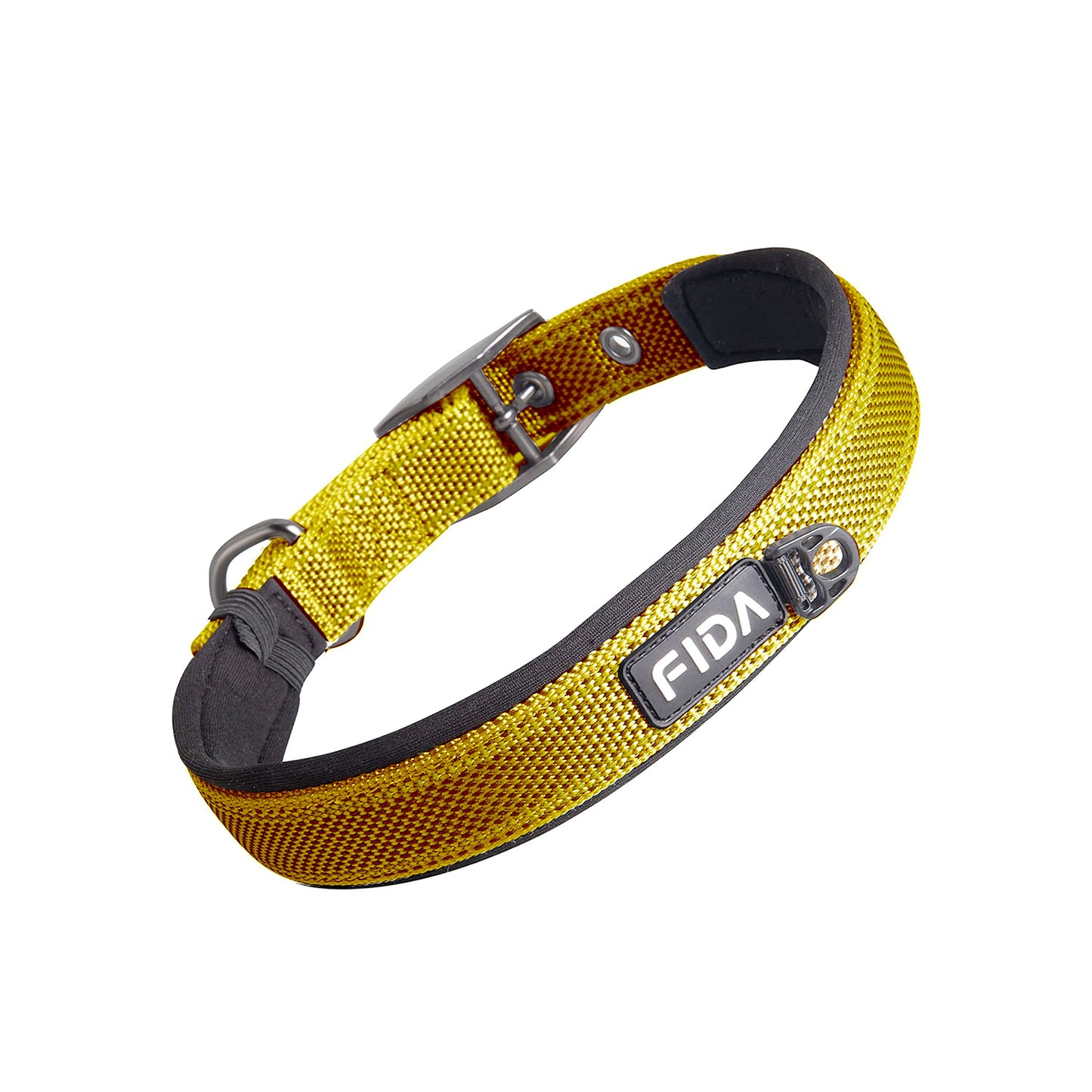 Fida Heavy Duty Dog Collar - Small, Yellow