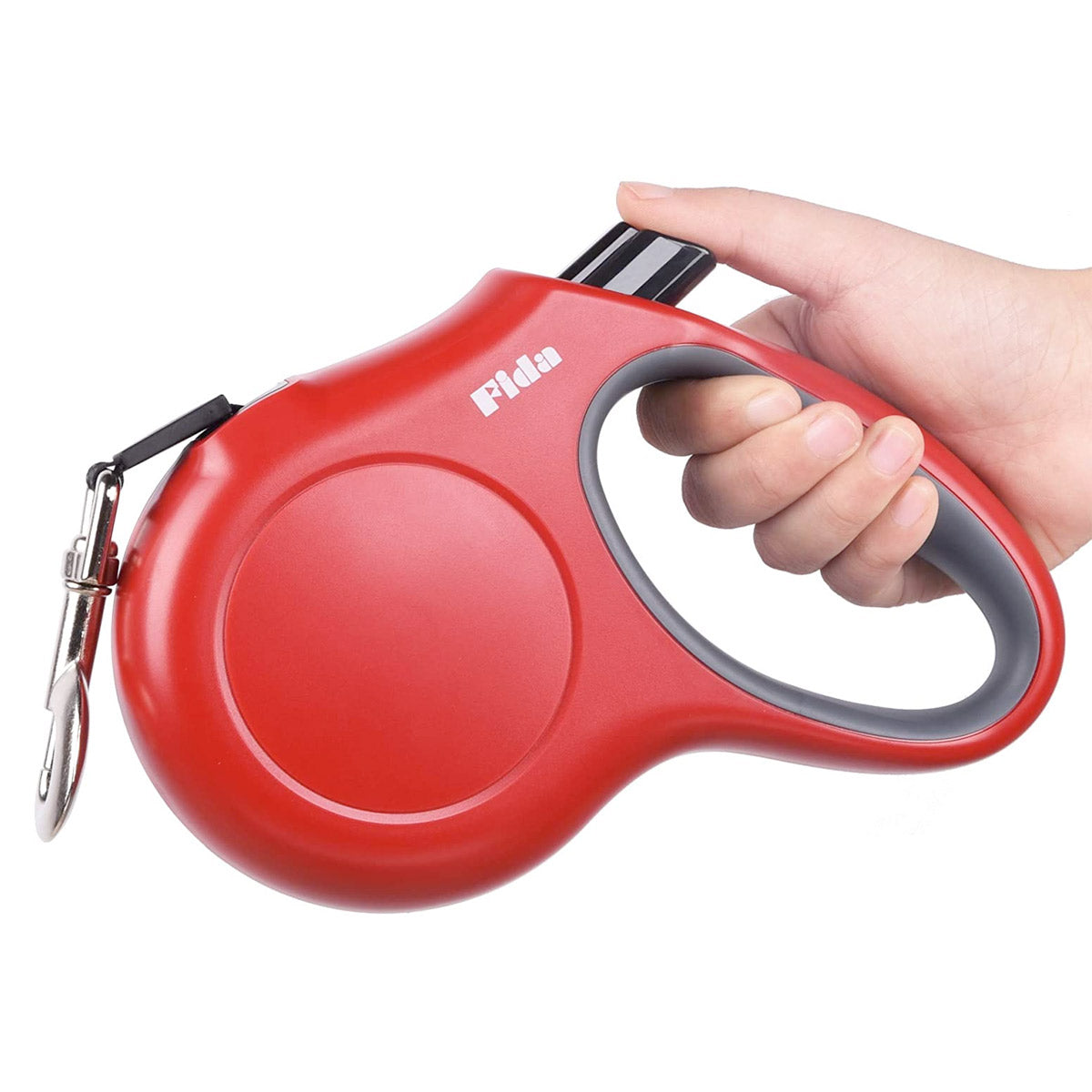 Fida Retractable Dog Leash (JFA Series) - L, Red
