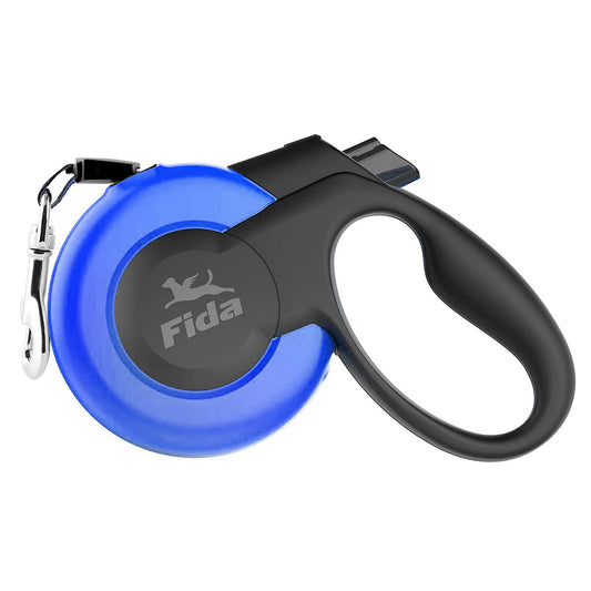 Fida Retractable Dog Leash Heavy Duty (Mars Series) - M (5m / 16ft), Blue