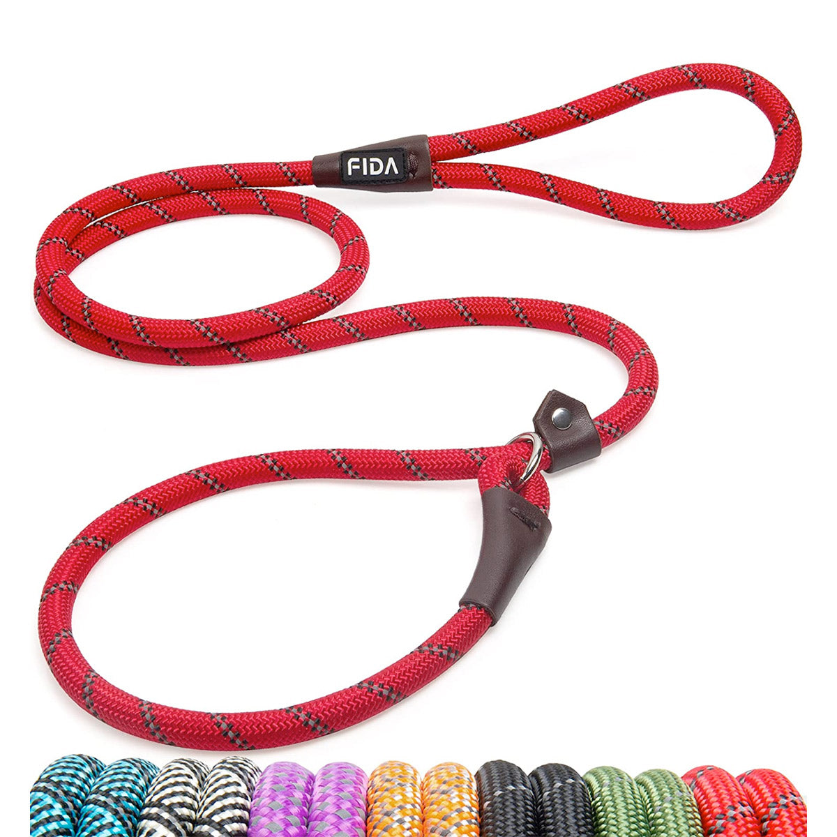 Fida Durable Slip Lead Dog Leash / Training Leash(6ft length, 1/2" thick Rope)