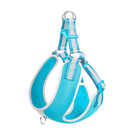 Fida Step-in Dog Harness - Reflective - Air Blue, S