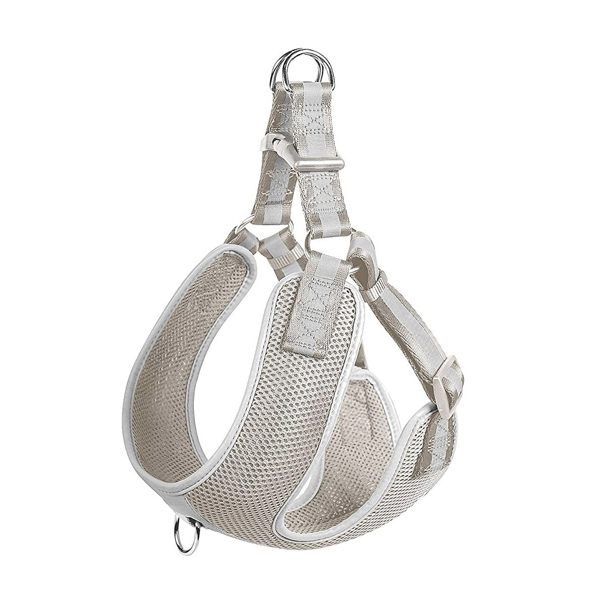 Fida Step-in Dog Harness - Reflective - Grey, S