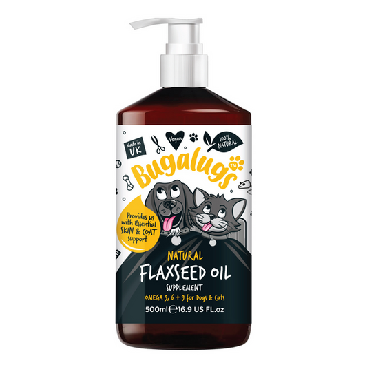 Bugalugs Flaxseed Oil for Dogs & Cats - 500ML
