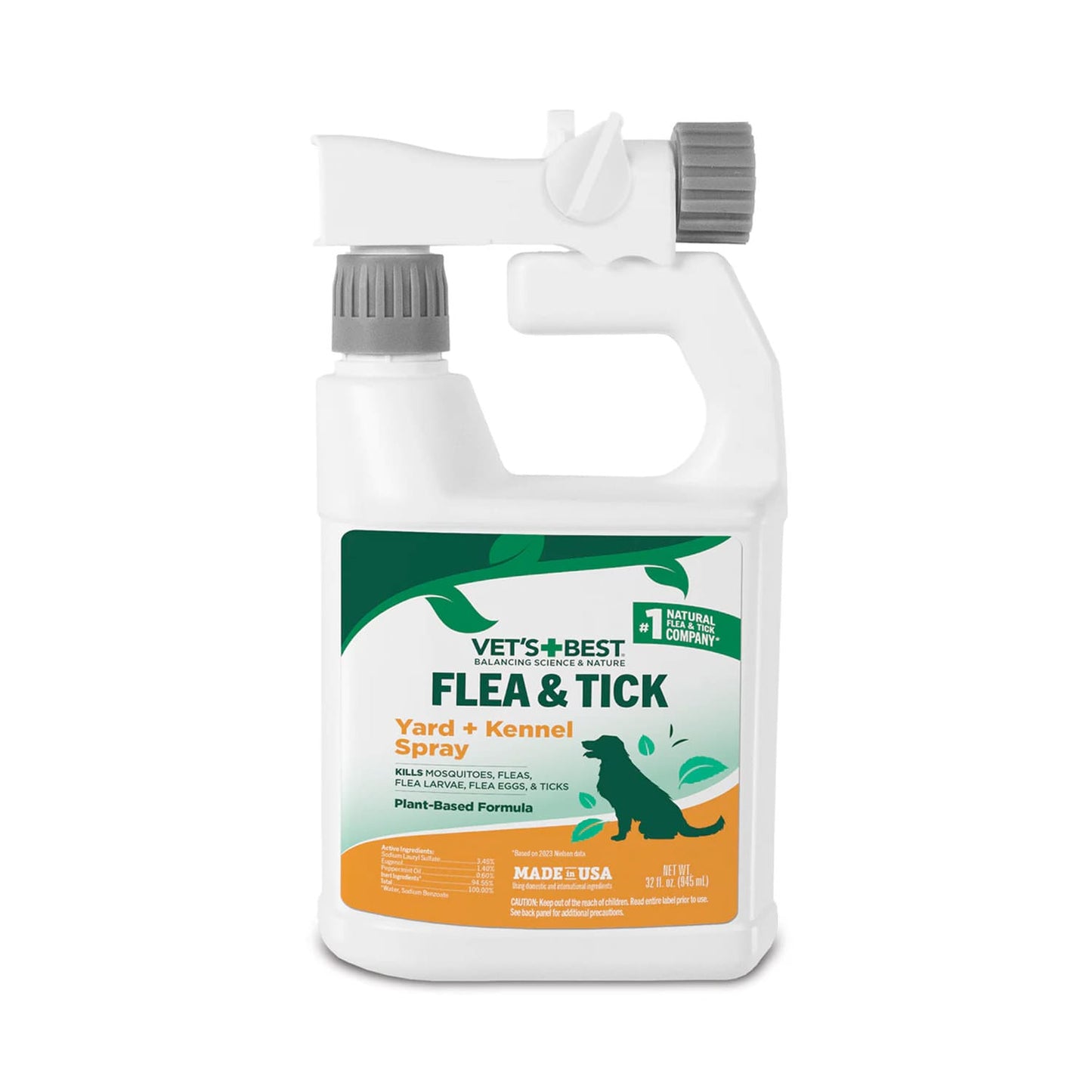 Vet's Best Flea + Tick Yard & Kennel Spray  (32 oz)