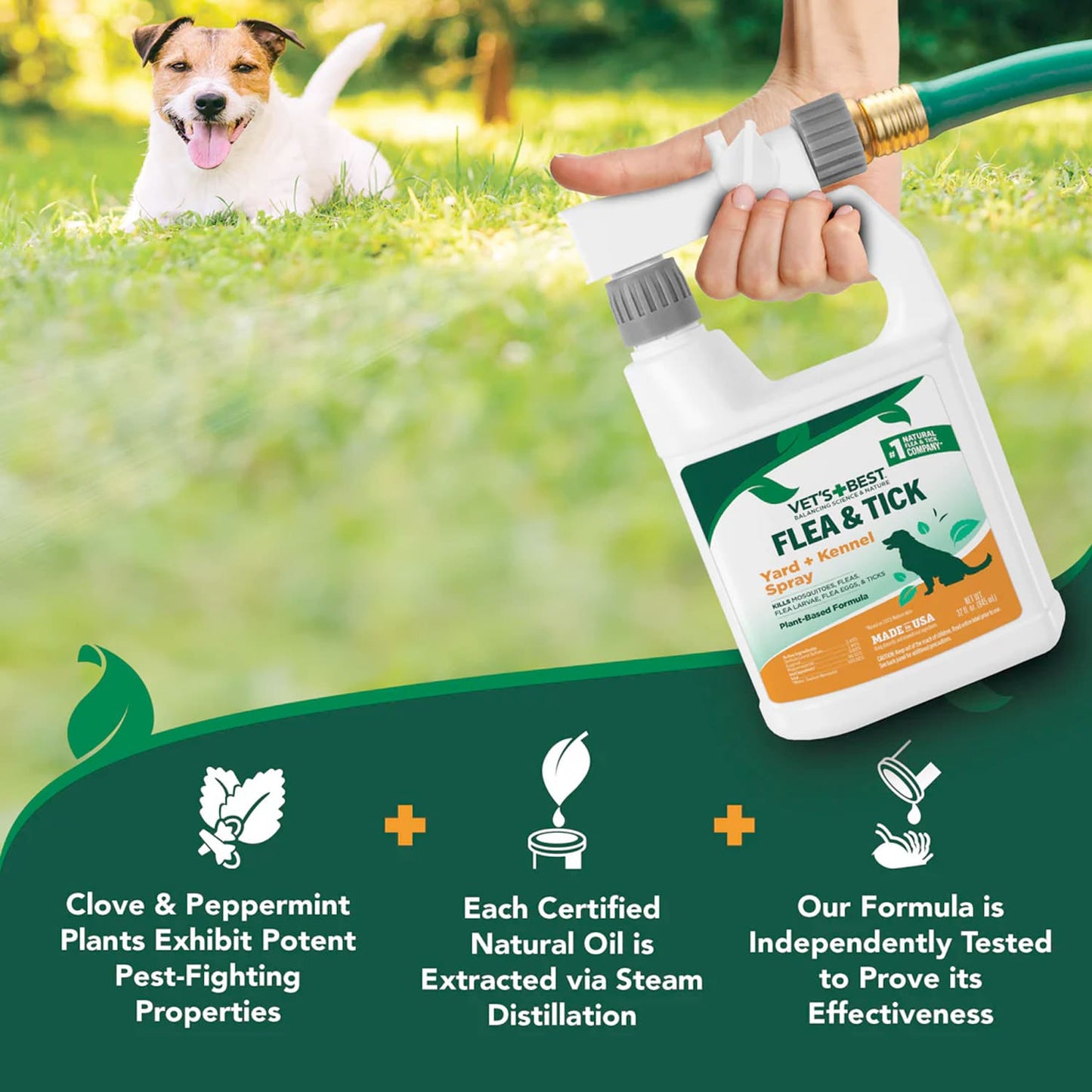 Vet's Best Flea + Tick Yard & Kennel Spray  (32 oz)