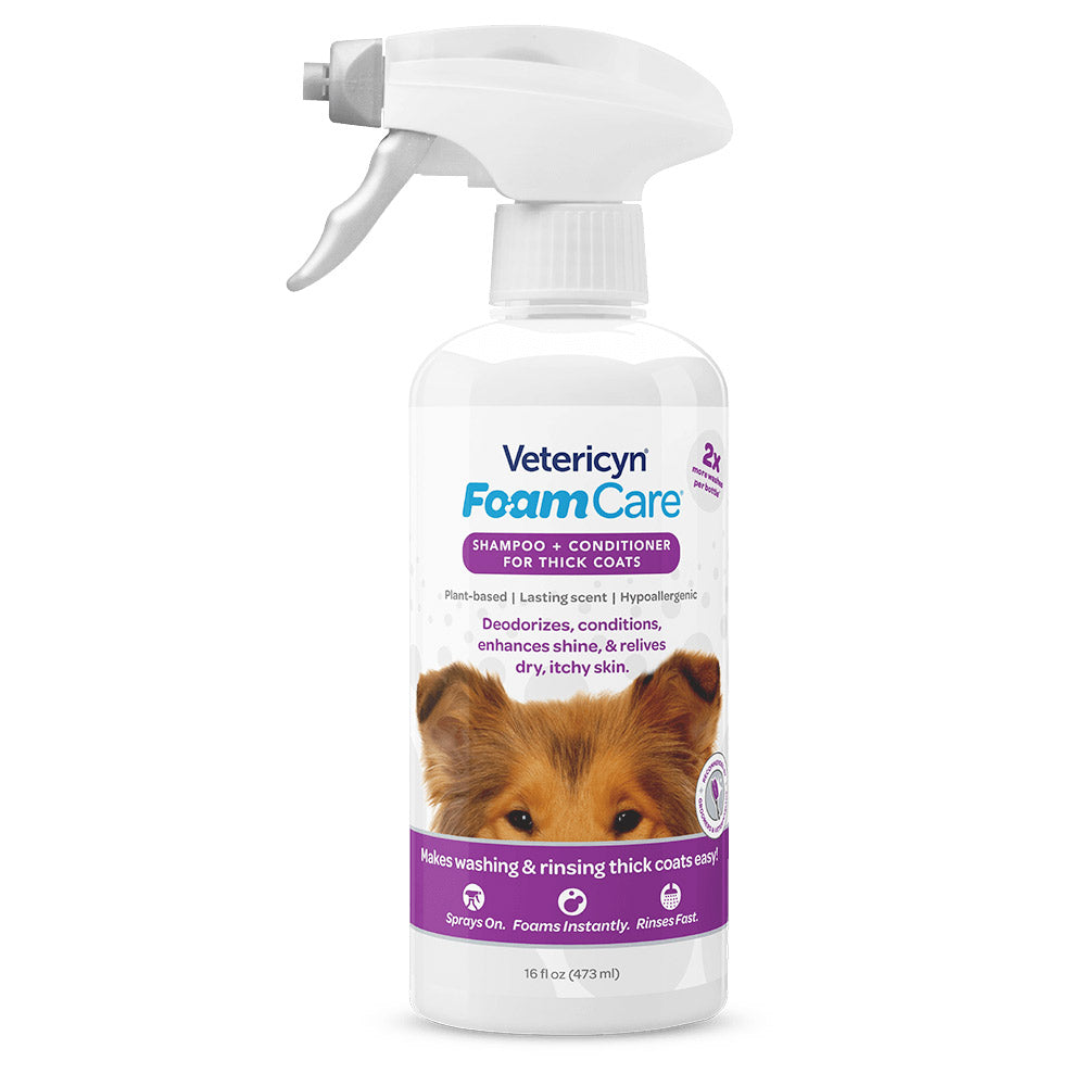 Vetericyn FoamCare Pet Shampoo Thick Coats
