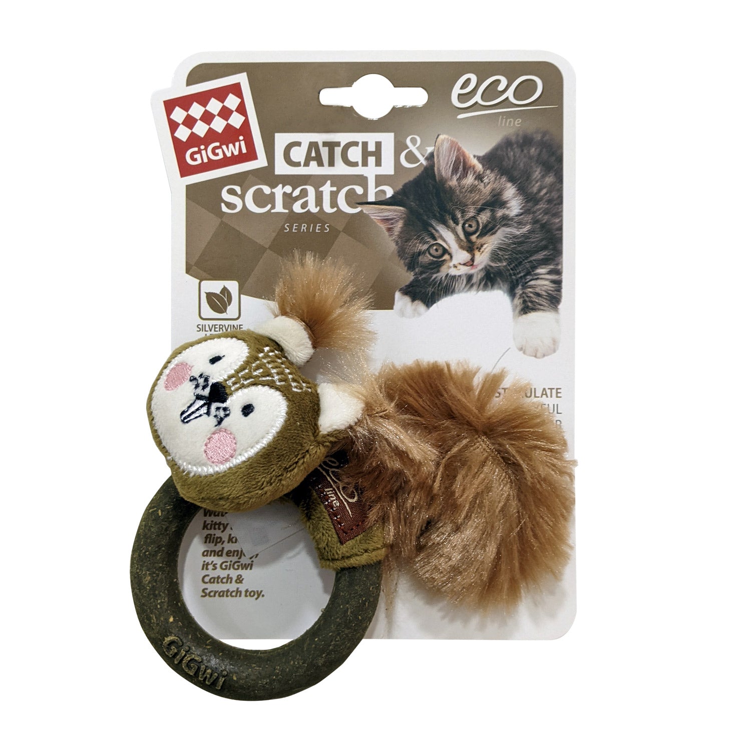 Squirrel Catch &amp; Scratch Eco line with Slivervine Ring