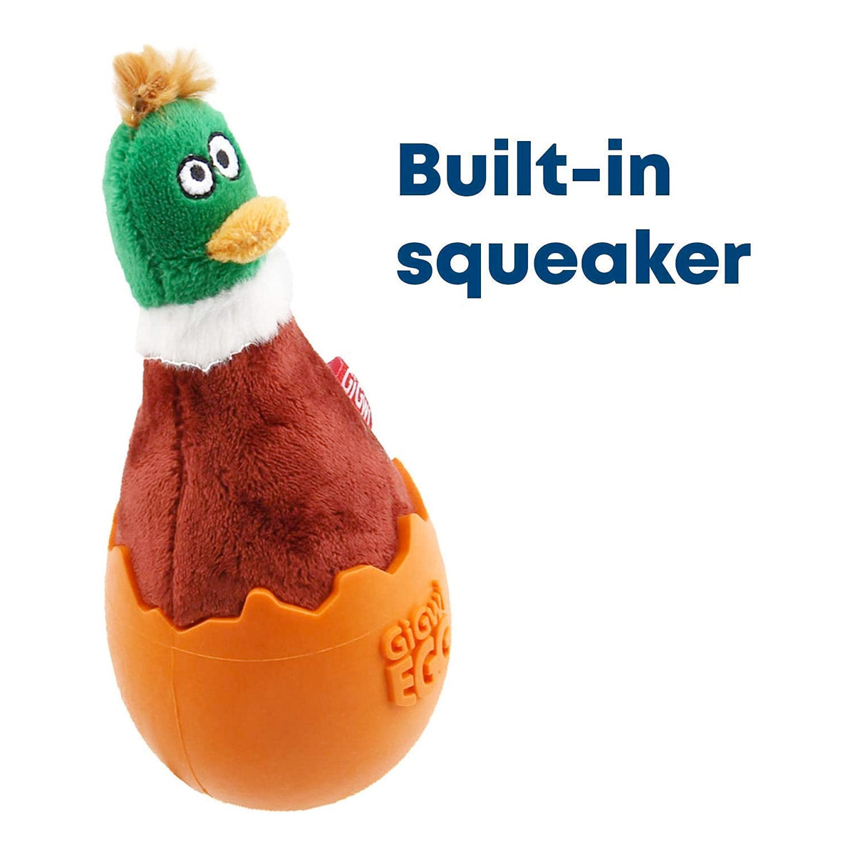 GiGwi EGG Wobble Fun Brown Duck - Medium
