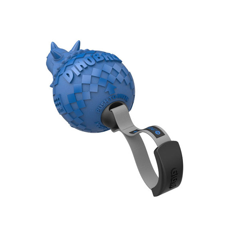 Gigwi Dinoball Triceratops "Push to Mute" Light Blue