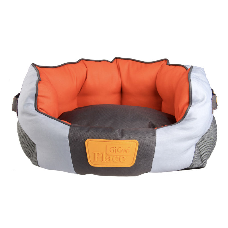 Gigwi Place Soft Bed Canvas TPR Red  &  Orange - Large