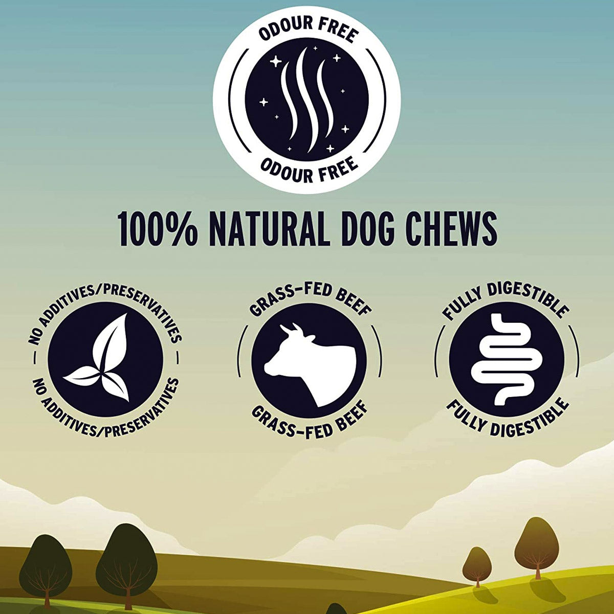 Great Jack's Odour-Free Bully Sticks  - 6 pcs