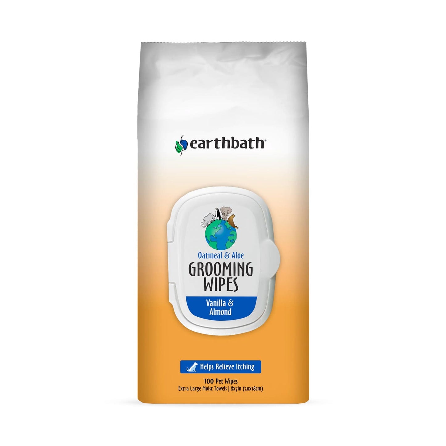 Earthbath Grooming Wipes Oatmeal & Aloe 100 ct