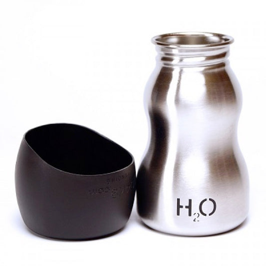 H2O4K9 Dog Water Bottle 0.3L (Silver)