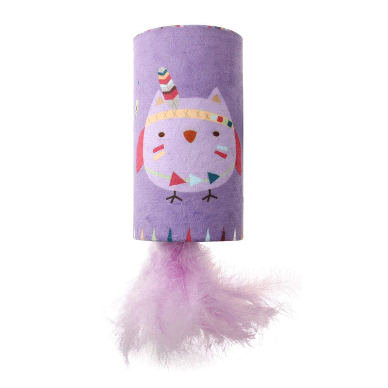 Happy Indian Melody Tube "Owl" with Feather &amp; Sound Chip