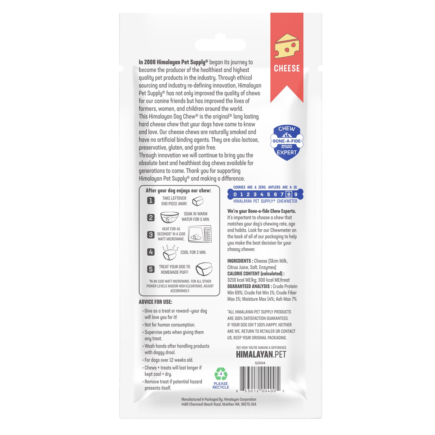 Himalayan Dog Chew Cheese -  Large