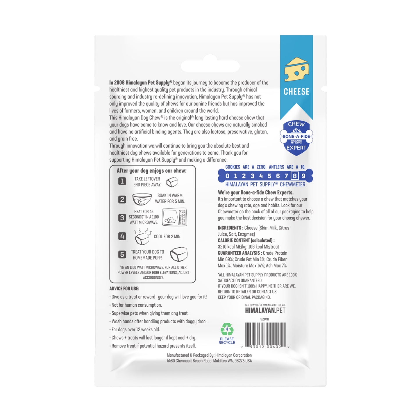 Himalayan Dog Chew Cheese - Small