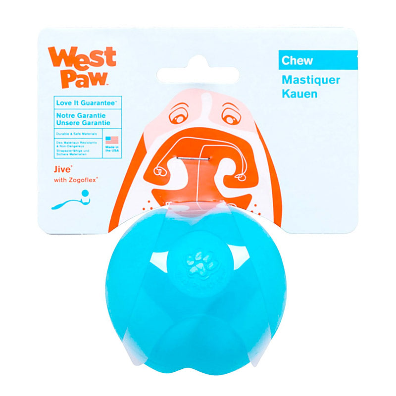 Westpaw Design Jive Dog Ball - Aqua, Large