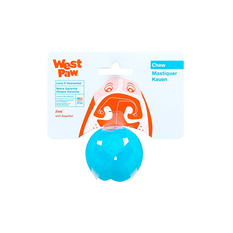 Westpaw Design Jive Dog Ball - Aqua, X Small