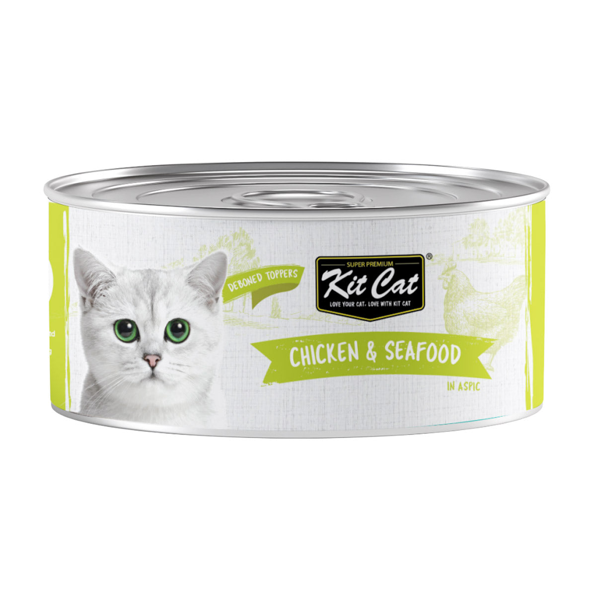 Kit Cat Chicken  &  Seafood 80g (1 Box -24pcs)