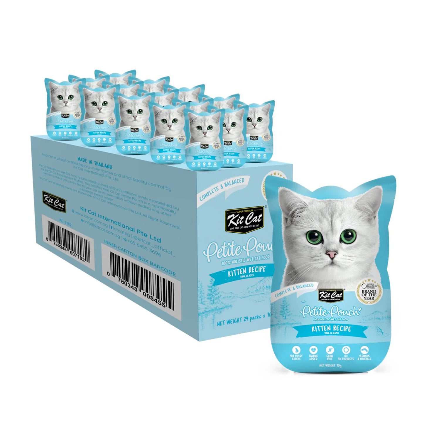 Kit Cat Petite Pouch 70g - Kitten Tuna (1 Box -24pcs)